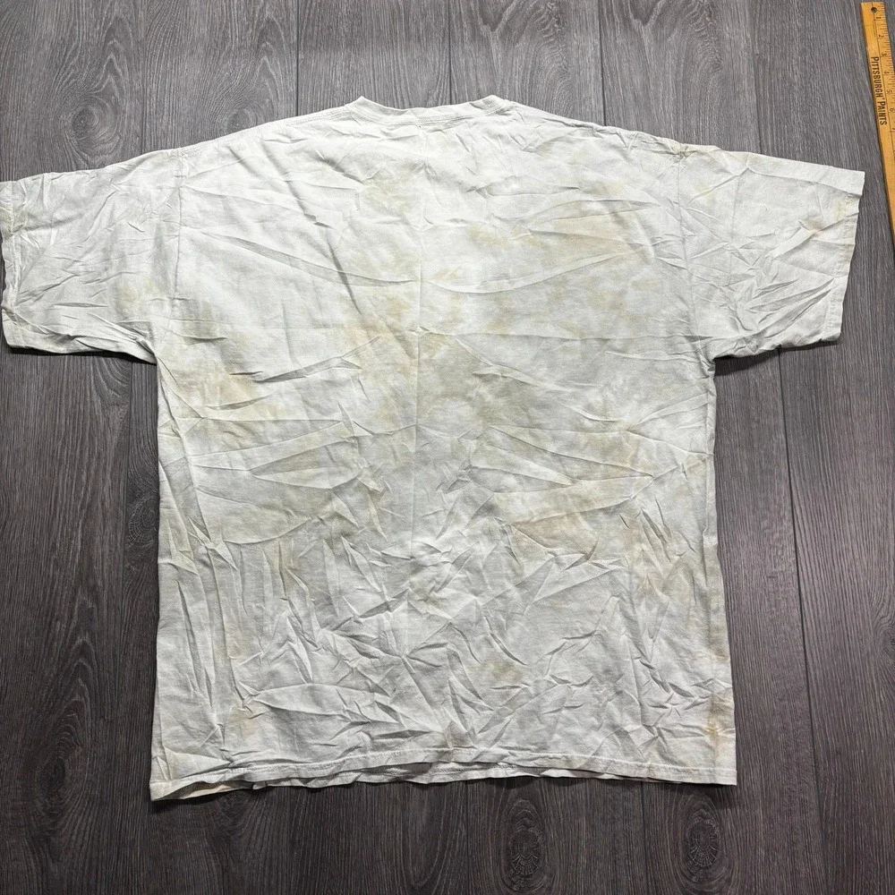 Liquid Blue Cleveland Indians Chief Wahoo Baseball Shirt XXL White Tie Dye 2014 - Picture 5 of 8